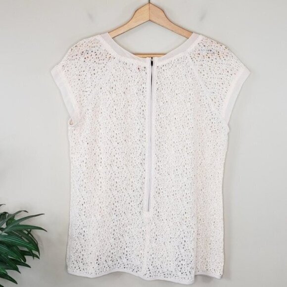 Pixley | Cream Yuli Lace Cap Sleeve Blouse Size XL - Picture 5 of 8